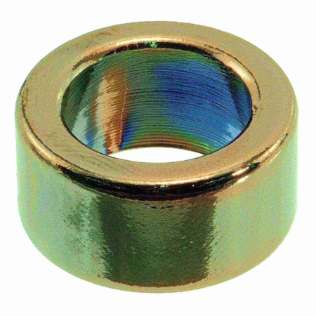 Midwest Fastener Round Spacer, Black Chrome Steel, 3/8 in Overall Lg, 1/2 in Inside Dia, 3 PK 34091